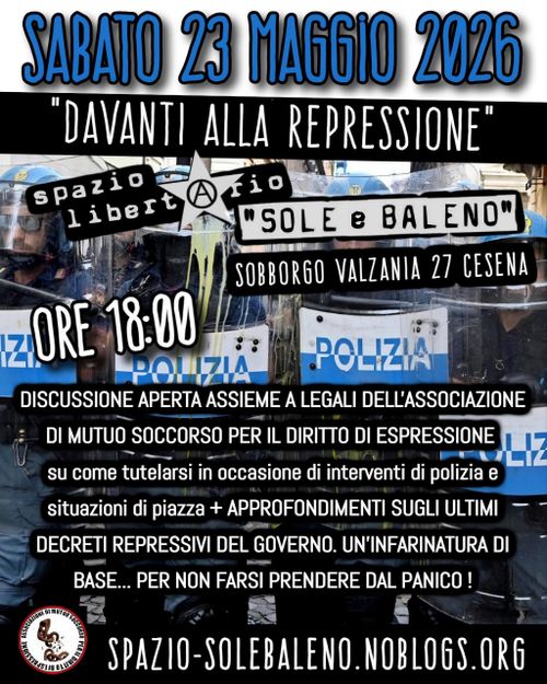 Davanti alla repressione