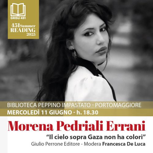 Morena Pedriali Errani presenta “Il cielo sopra Gaza non ha colori”