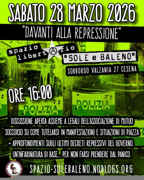 Davanti alla repressione