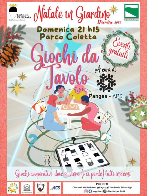 Giochi da tavolo con Pangea aps