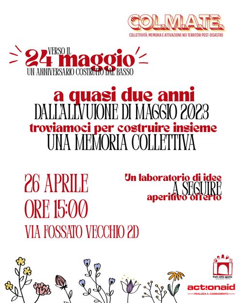 Laboratorio di idee verso un'anniversario dell'alluvione costruito dal basso