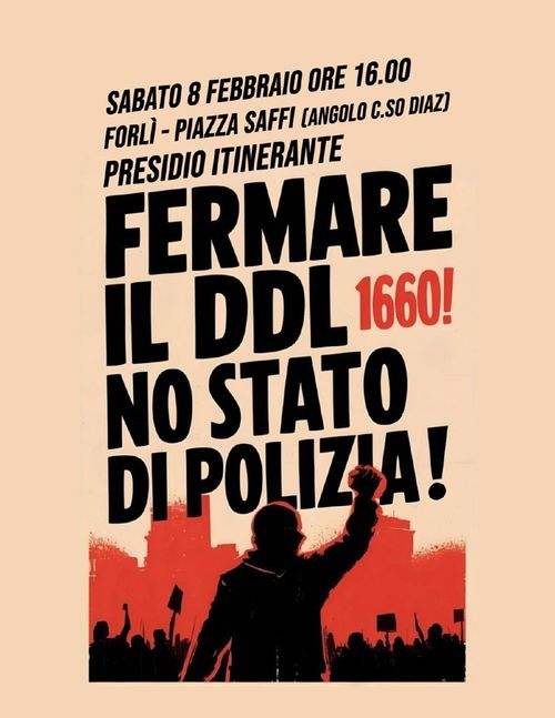 Presidio itinerante contro il DDL1660